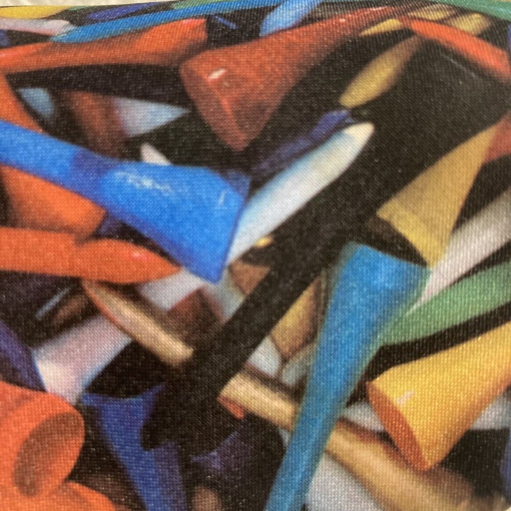 Ralph Marlin Men's Polyester Necktie Multicolor Golf Tees 1994 Made USA . - Picture 2 of 5